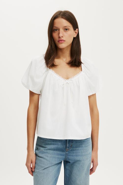 The Daydream Babydoll Top - White