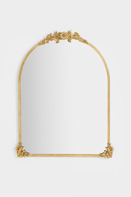 Flora Vintage Mirror - Gold 