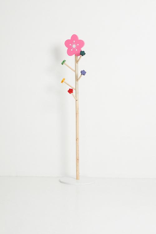 Flower kids coat hanger - Pink