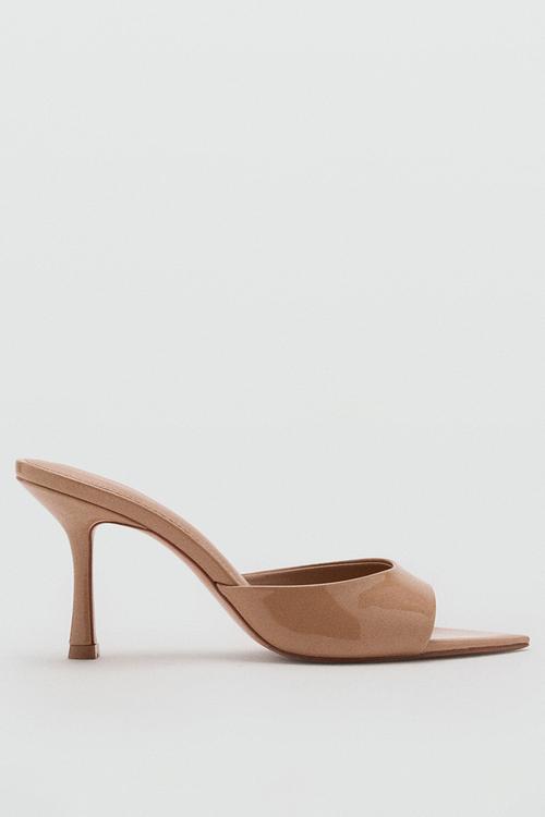 Pepynu pointed sandal heel - neutral
