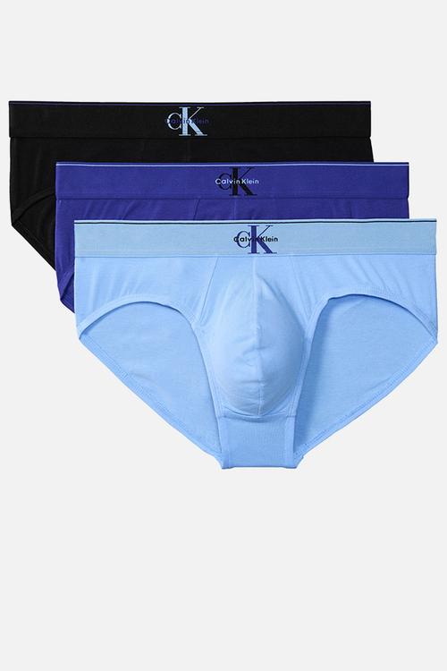 HIP BRIEF 3PK - BLACK W/ BLUE RIVER FOG/BLUE RIVER FOG W/ BLUE DESCENT/BLUE DESCENT W/ BLACK