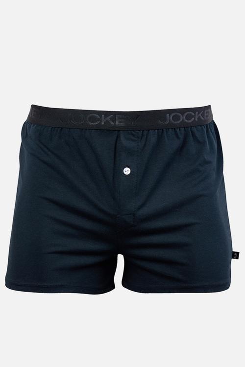 Classic ctn knit boxer - black