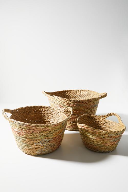 Limo basket set of 3 - Natural
