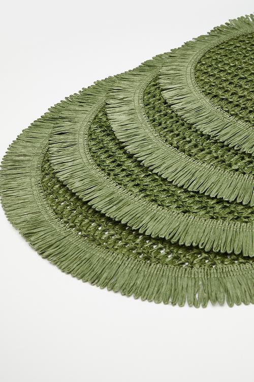 Frilo placemat set of 4 - Olive