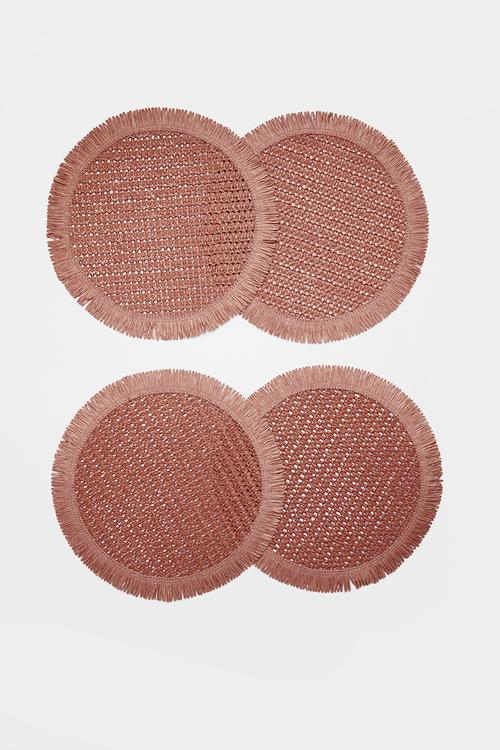 Frilo placemat set of 4 - Blush