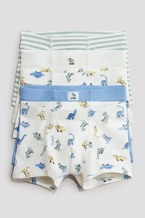 5-Pack trunks - blue/dinosaurs