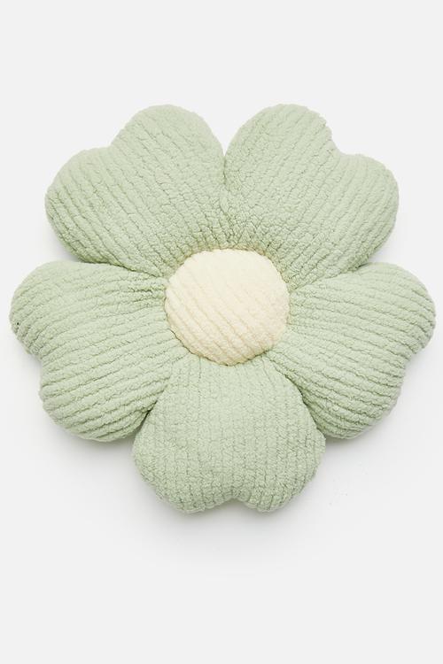 Petals cushion - Cream & green 