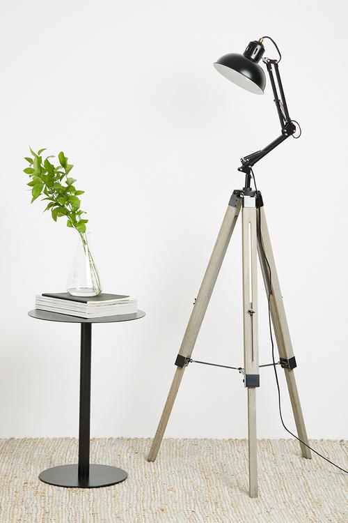 Devon tripod floor lamp