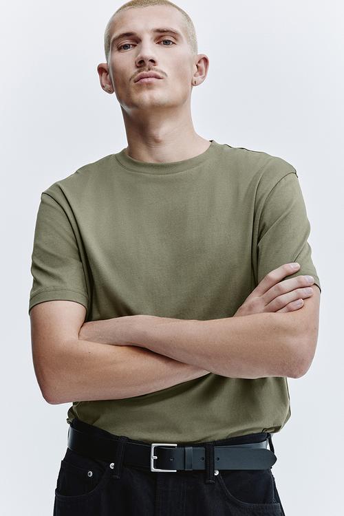 Regular fit t-shirt - khaki green