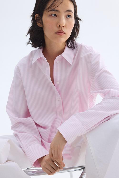 Oxford shirt - light pink/striped