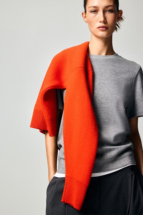 Interlock t-shirt - grey marl