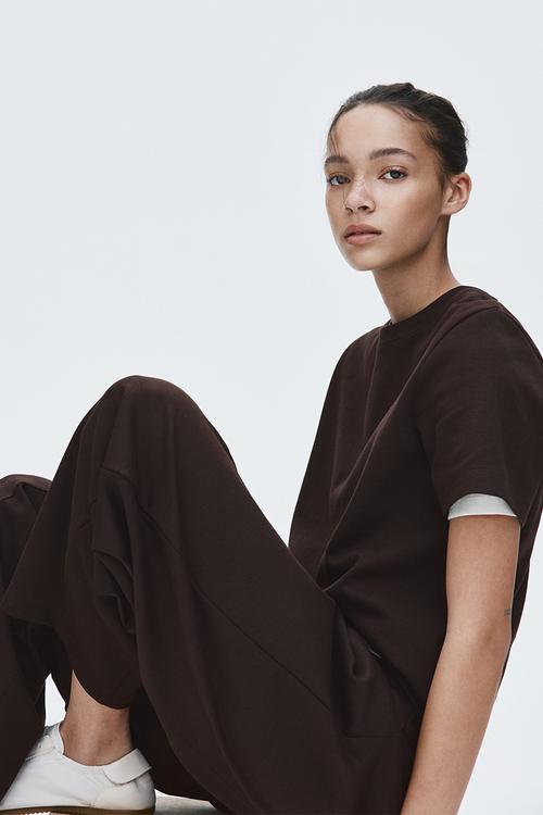 Interlock t-shirt - dark brown