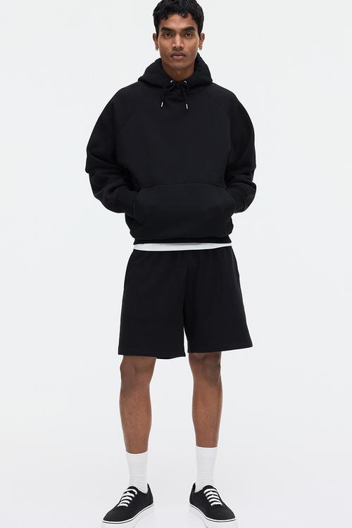 Regular fit sweatshorts - black