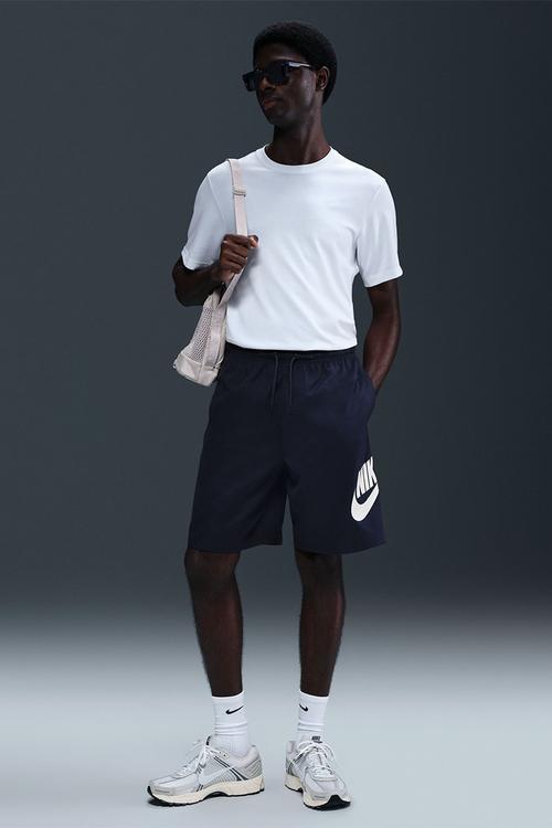 Club Short Wvn - Obsidian/White