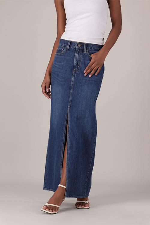Ankle Column Skirt - Unlimited Indigo