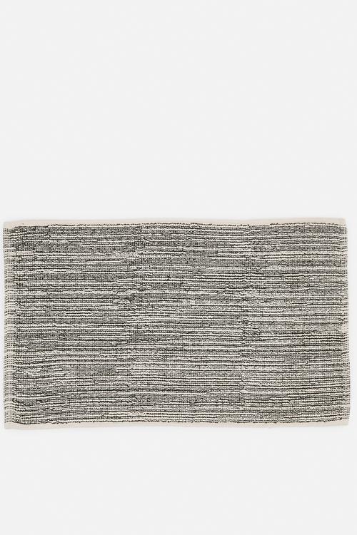Cotton Woven Stripe Bath Mat - Olive