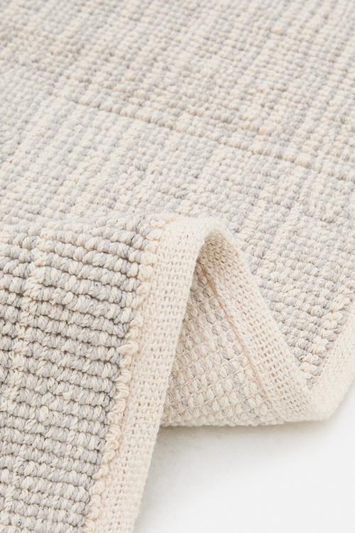Cotton Woven Stripe Bath Mat - Grey