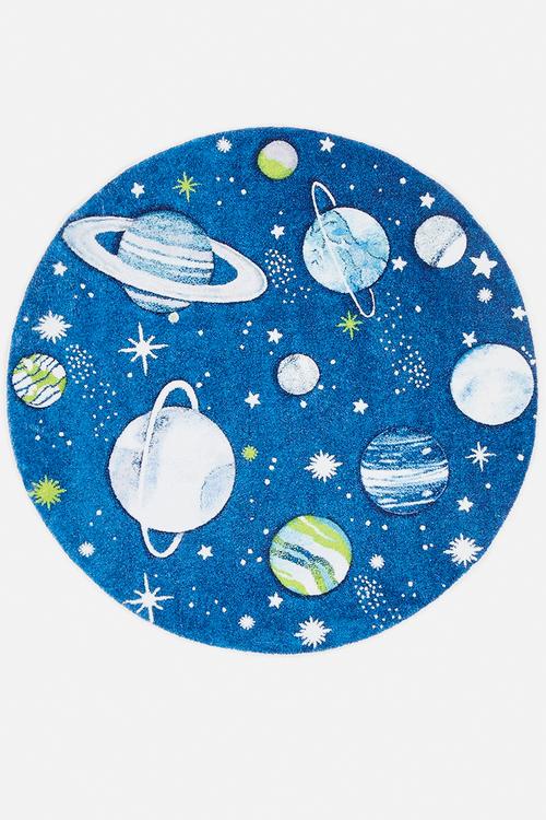 Galaxy themed rug - navy
