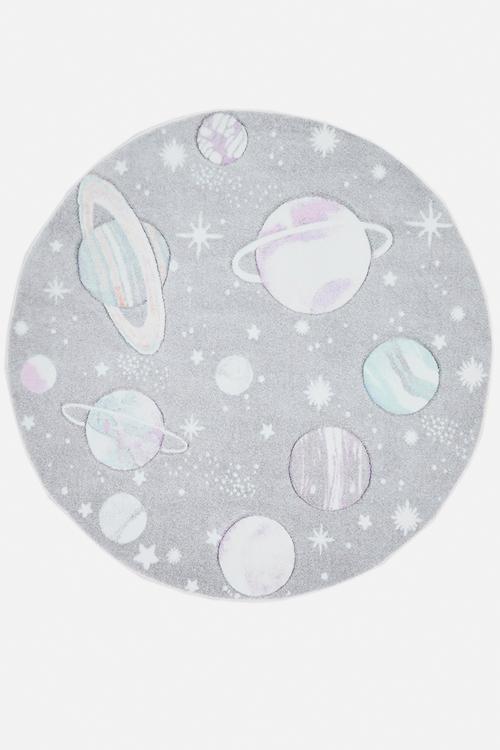 Galaxy themed rug - grey