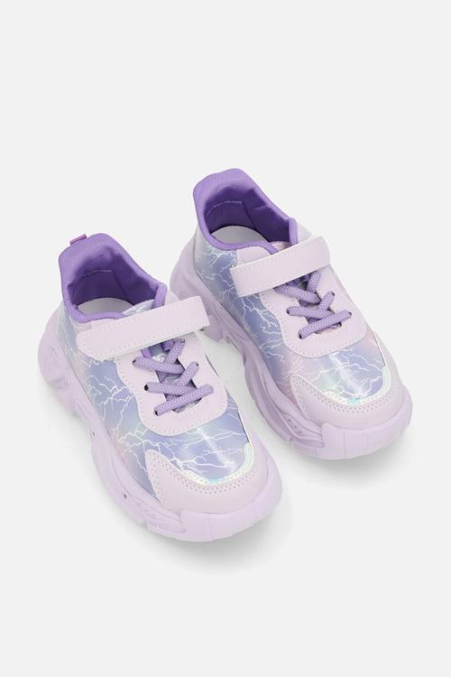 Light-up sole sneakers - lilac gradient