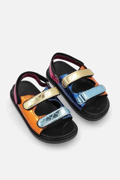 Metallic sliders - multicolour