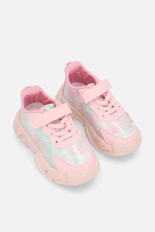 Light-up sole sneakers - pink gradient