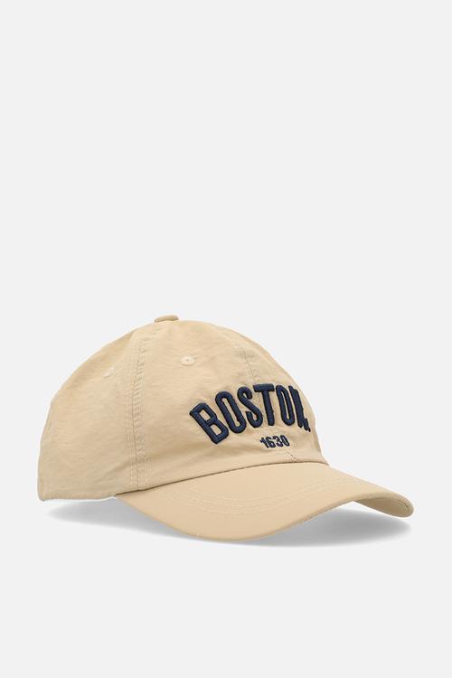Embroidered cap - beige