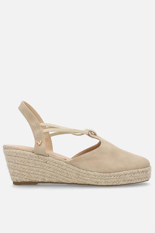 Lanah 3 espadrille wedge heel - taupe