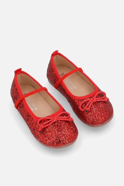 Glitter pumps - red