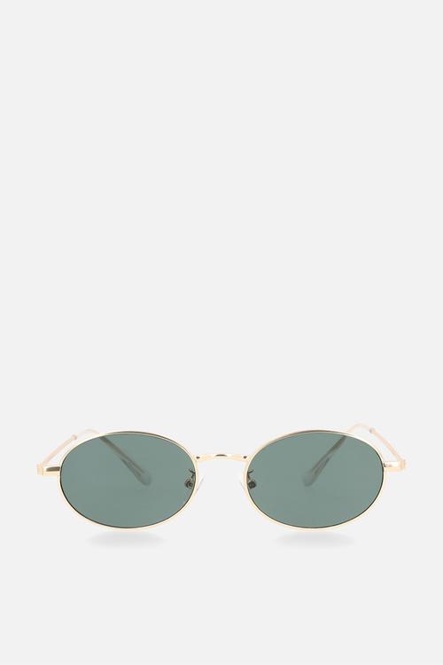 Gold frame glasses - grey
