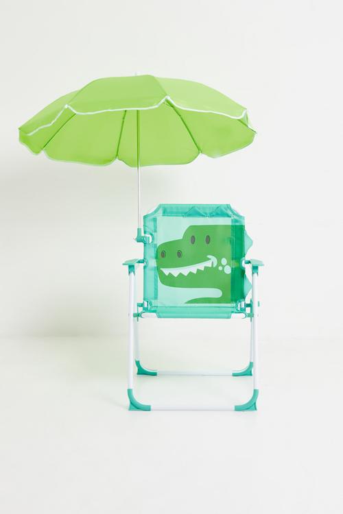 Croc graphic camp chair - turquoise