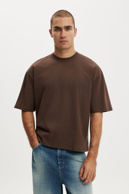 Cropped Fit T-shirt - Espresso