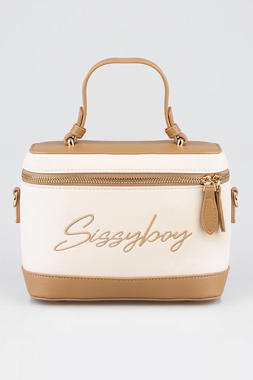 Mini Vanity Bag With Sissyboy Embroidary - Stone
