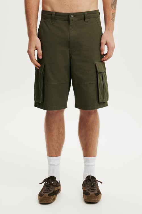 Baggy Cargo Short - Dark Military