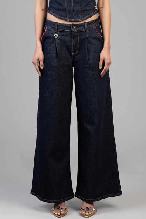 Gigi Wide Leg Jeans - Forever Blue