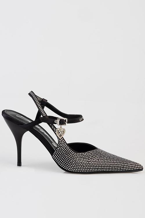 Juliette close toe ankle strap - black