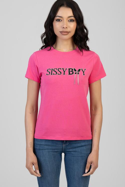 Glitter In The Dark Regular T-Shirt - Bright Pink
