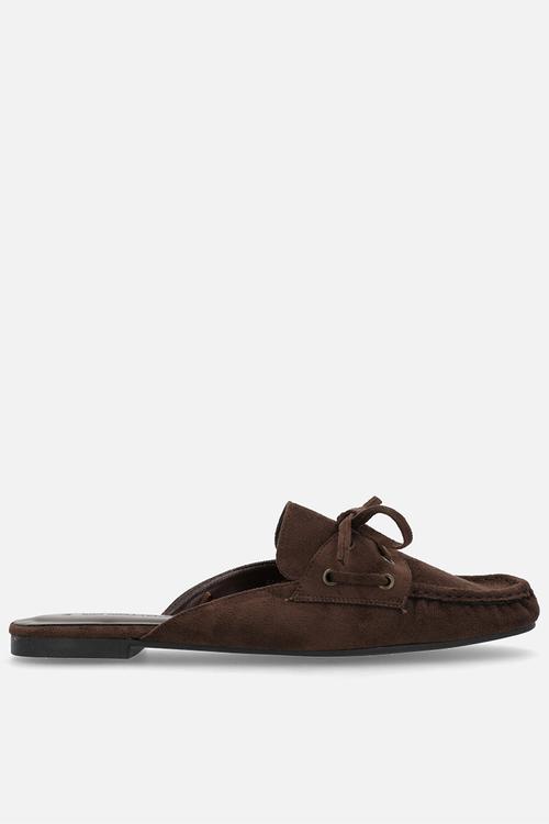 Taylor loafer mule - choc micro