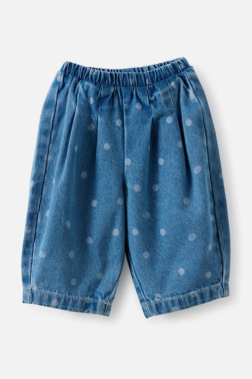 Jay Barrel Denm Jean - Bondi Light Blue Wash/ Polka Dot
