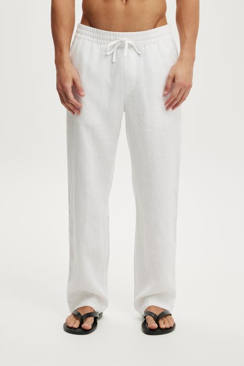Baggy Linen Pant - White