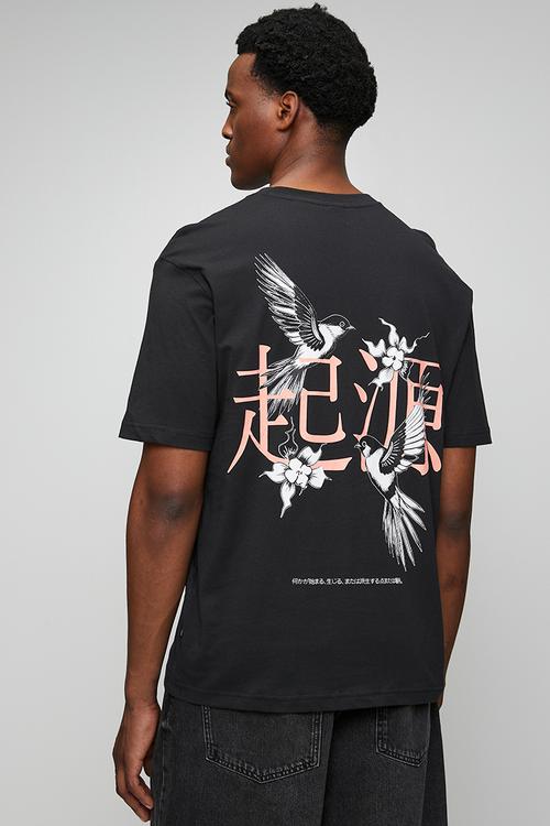Onskeane RLX Short Sleeve Print Tee - Jet Black