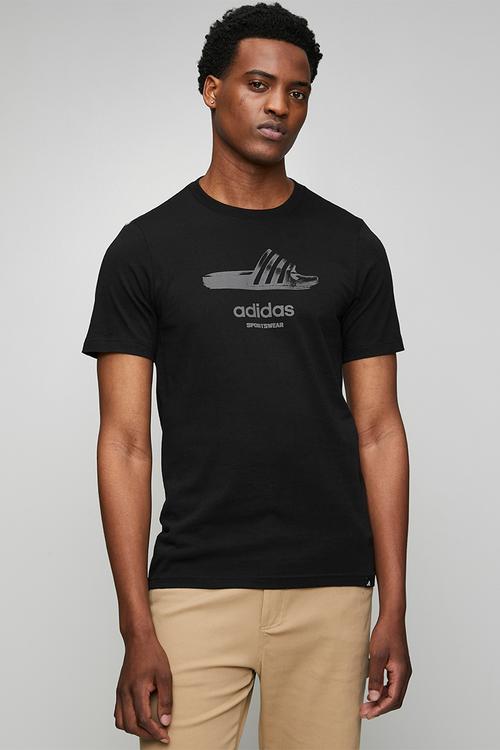 Slide  Tee  - Black