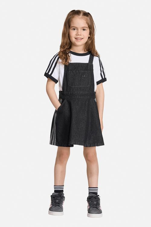 Girls Denim Dress - True Black Denim