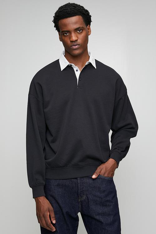 Jeffrey Rugby Polo - Black