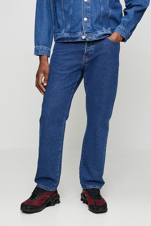 Edge Straight Box Denim Jean - Blue