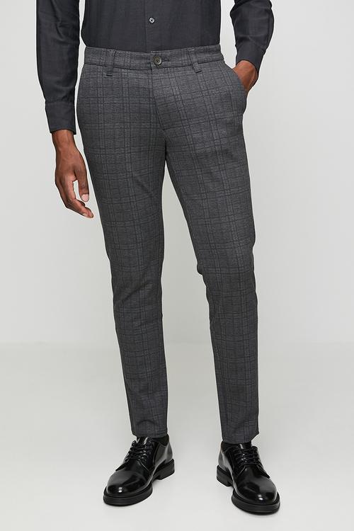 ONSMARK SLIM CHECK 020933 PANT - Grey