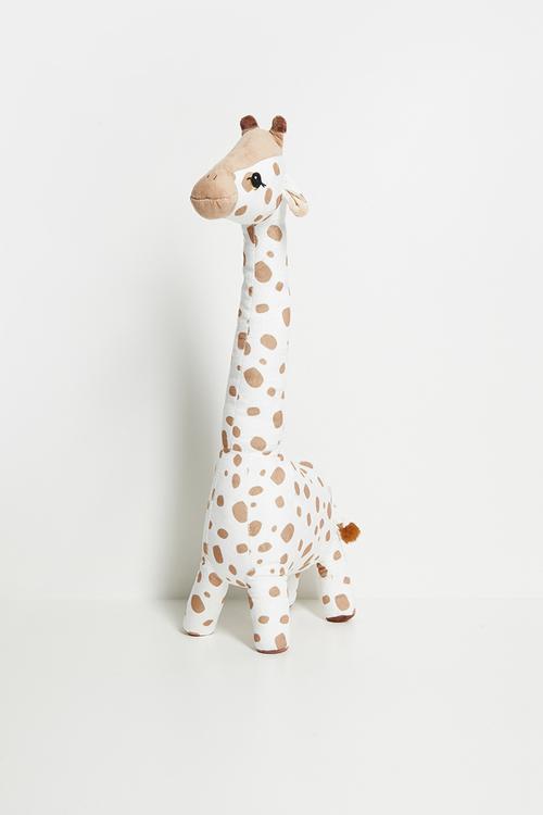 Giraffe plushie - white/brown