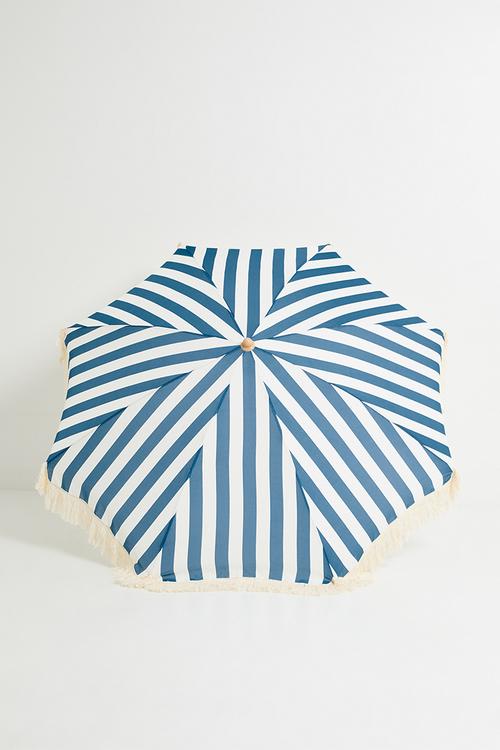 Coastline beach umbrella - Blue