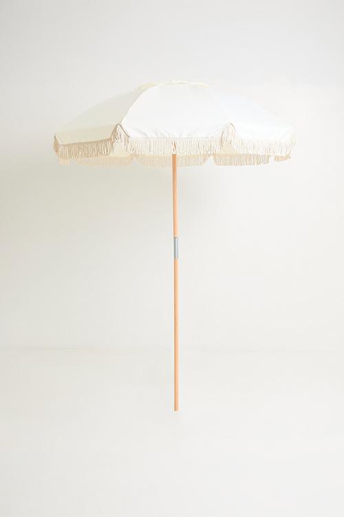 Beach Wood Umbrella - Cream