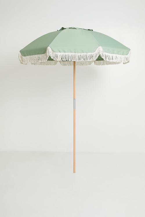 Beach Wood Umbrella - Green